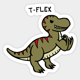 T-Flex T-Rex Sticker